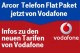Vodafone Telefon Tarife (Festnetz) ersetzen Arcor Telefon Flat Paket